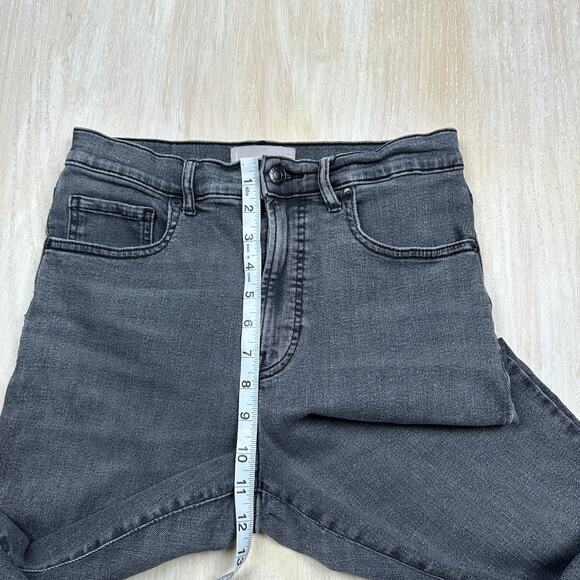 Everlane High Rise Gray Wash Denim Casual Stretch Chic Everyday Skinny Jeans 30 - Picture 6 of 13